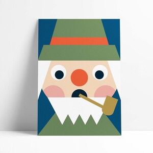 Postkarte "Funny Faces" Räuchermännchen