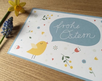 Postkarte 'Frohe Ostern'