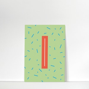 Buchstabenkärtchen »I« // DIN A7