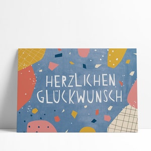 Postkarte »Herzlichen Glückwunsch«