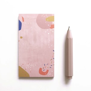 Kladblok klein / roze / 7 x 12,5 cm