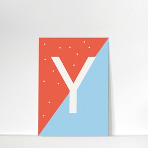 Buchstabenkärtchen »Y« // DIN A7