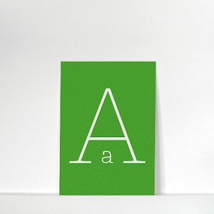 Buchstabenkärtchen »A« // DIN A7