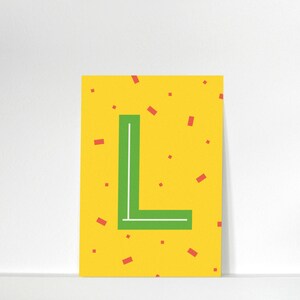 Buchstabenkärtchen »L« // DIN A7