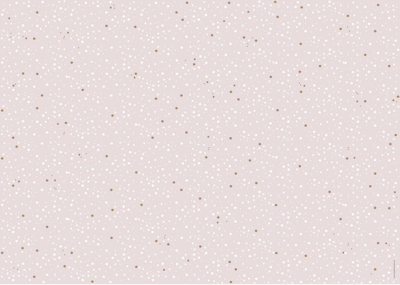 Geschenkpapier/Dekopapier Schneegestöber rosa Bild 2