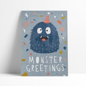 Postkarte »Monster Greetings«