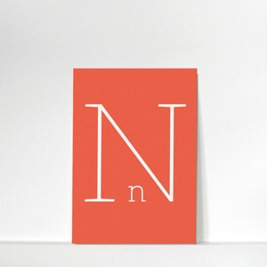 Buchstabenkärtchen »N« // DIN A7