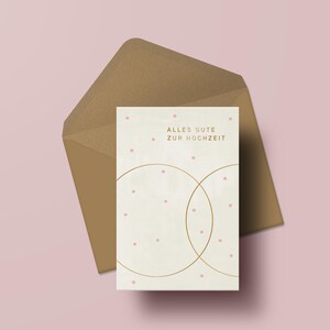 Klappkarte »Alles Gute zur Hochzeit« mit Kuvert