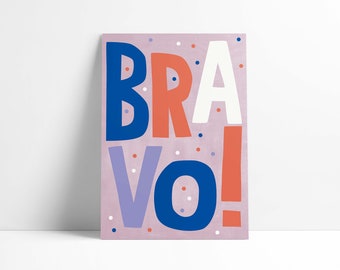 Carte postale »BRAVO«