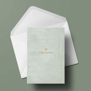Carte pliante »Bonne chance« avec enveloppe