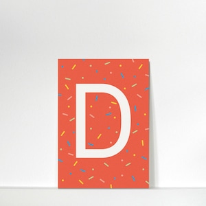Buchstabenkärtchen »D« // DIN A7