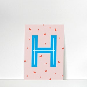 Buchstabenkärtchen »H« // DIN A7