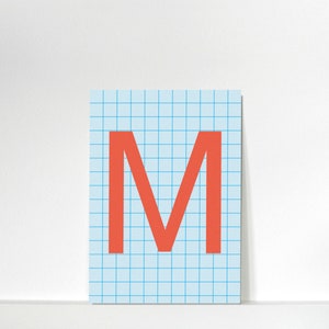 Buchstabenkärtchen »M« // DIN A7