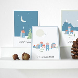 Set de cartes postales « Winterdorf »
