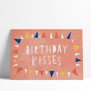 Postkarte »Birthday Kisses«