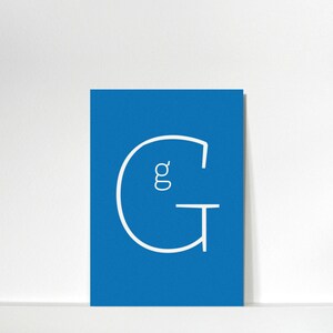 Buchstabenkärtchen »G« // DIN A7