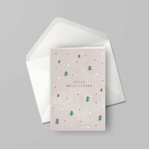 Klappkarte »Frohe Weihnachten« Tannenbäumchen