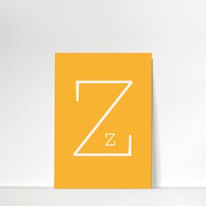 Buchstabenkärtchen »Z« // DIN A7