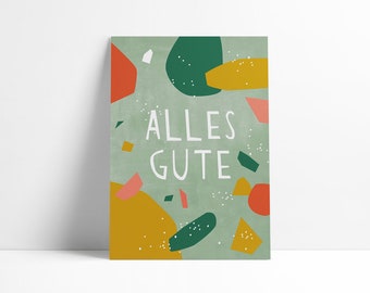 Postkarte »Alles Gute«