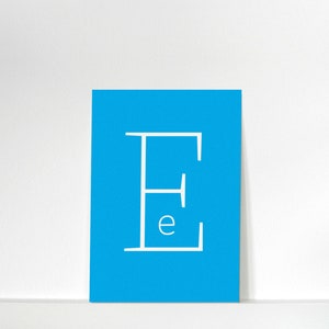 Buchstabenkärtchen »E« // DIN A7
