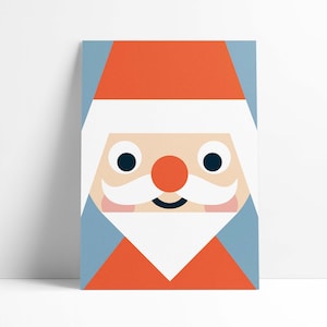 Postkarte "Funny Faces" Weihnachtsmann