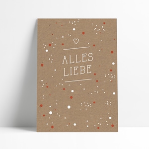 Carte postale »Tout l’amour«