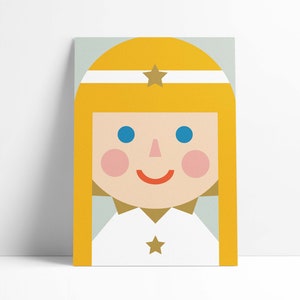 Postkarte "Funny Faces" Engel