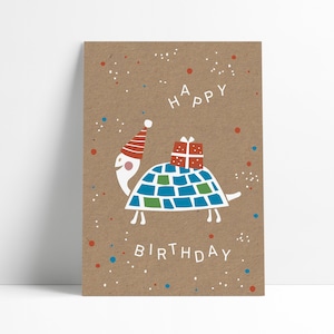 Postkarte Geburtstag »Schildkröte«