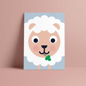 Carte postale "Funny Faces" mouton