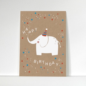 Postkarte Geburtstag »Elefant«
