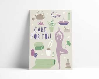 Postkarte »Care for you«