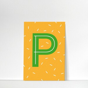 Buchstabenkärtchen »P« // DIN A7