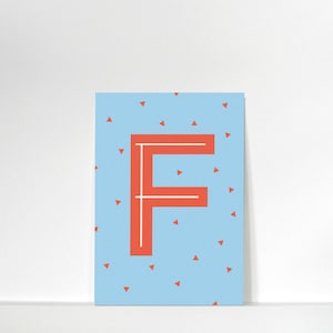 Buchstabenkärtchen »F« // DIN A7