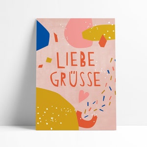 Ansichtkaart "Lieve groeten"
