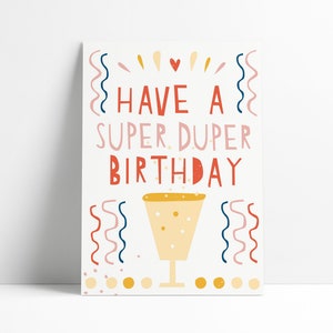 Carte postale "Have a Super Duper Birthday"