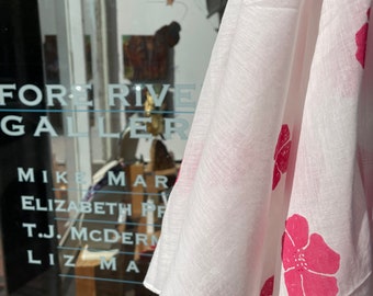 Pink Beach Rose Scarf