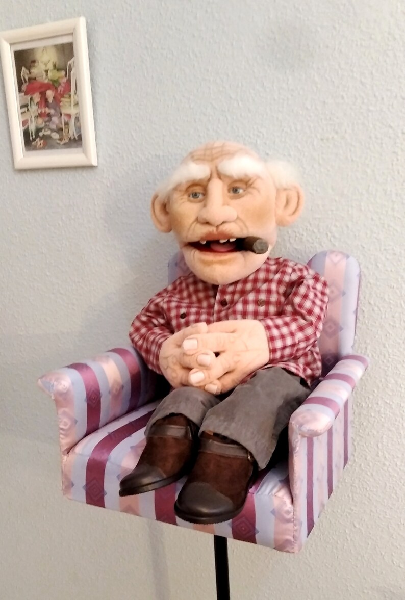 A special and unique grandpa completely different puppets Etsy