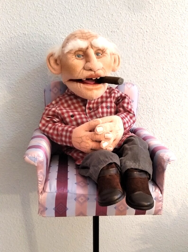 A special and unique grandpa completely different puppets Etsy