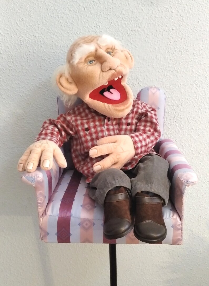 A special and unique grandpa completely different puppets Etsy