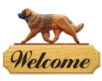 Leonberger DIG(Dog In Gait) Welcome Signs