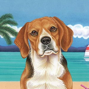 Beagle beach towel sale