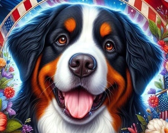 Bernese Mountain Dog Garden Flags