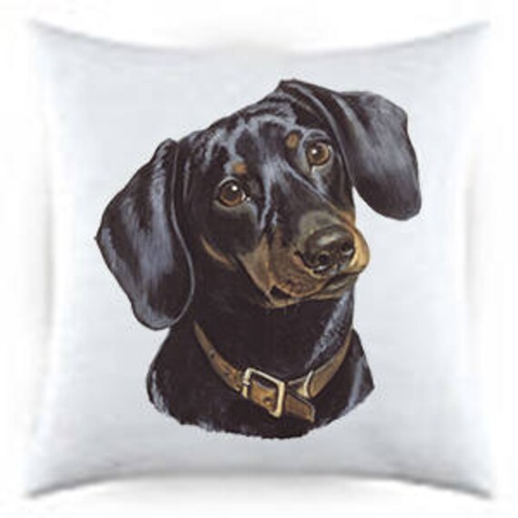 Dachshund Satin Throw Pillows | Etsy Dachshund pillows | Etsy