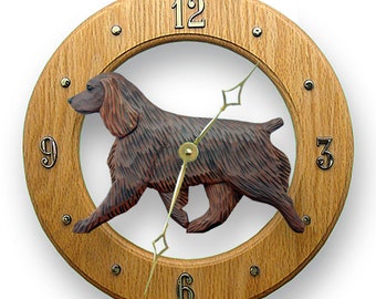 Boykin Spaniel Solid Oak Wall Clocks