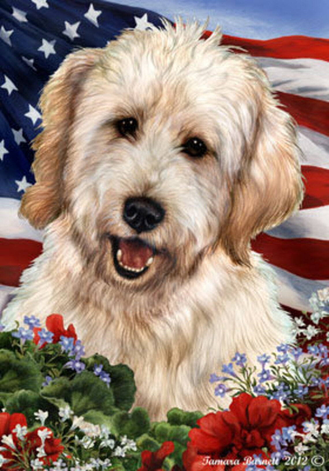 Goldendoodle Gartenfahnen | Etsy