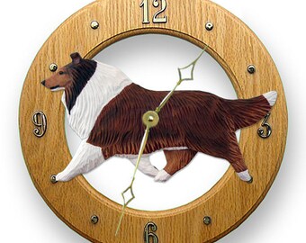 Collie Solid Oak Wall Clocks