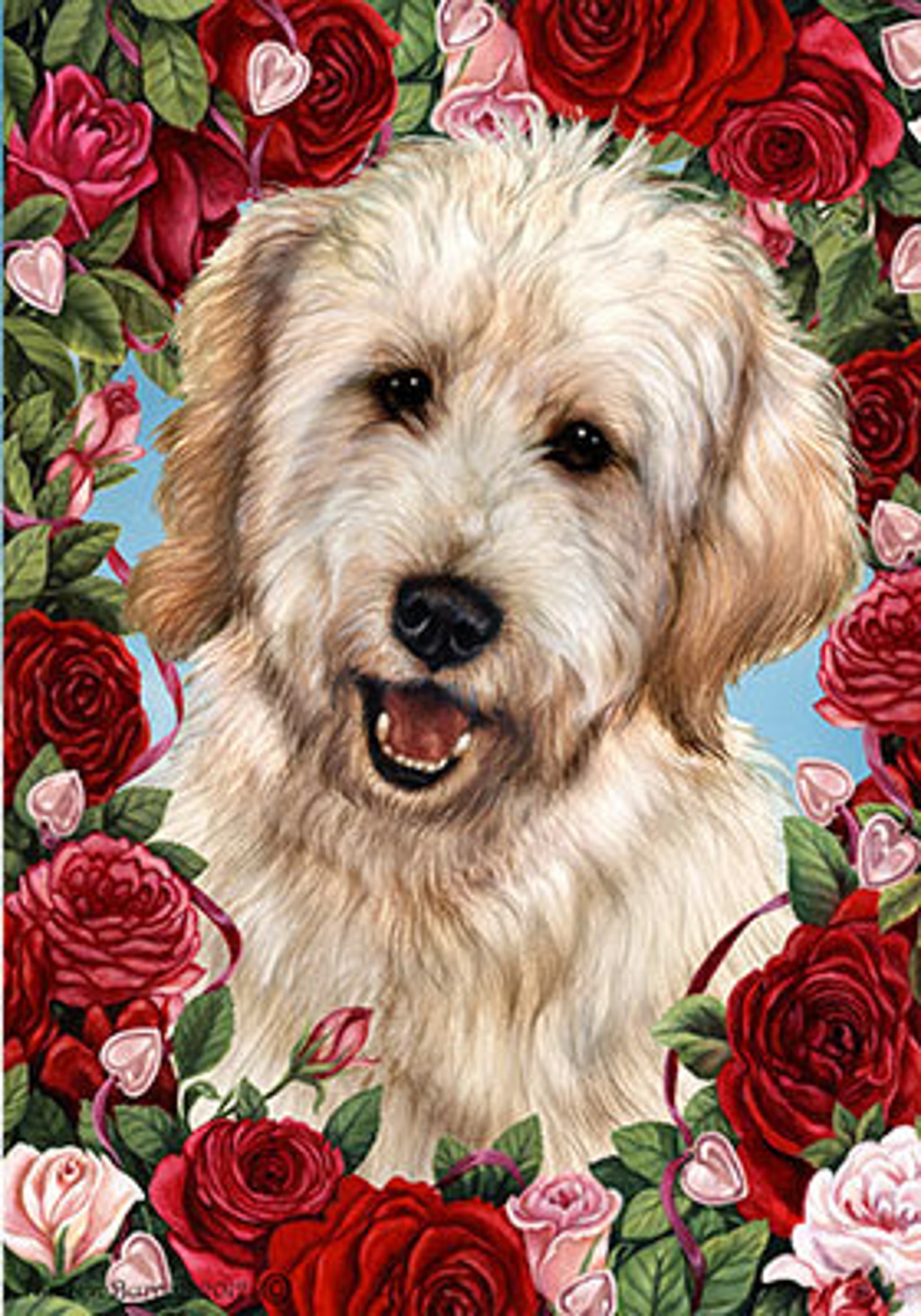 Goldendoodle Gartenfahnen | Etsy