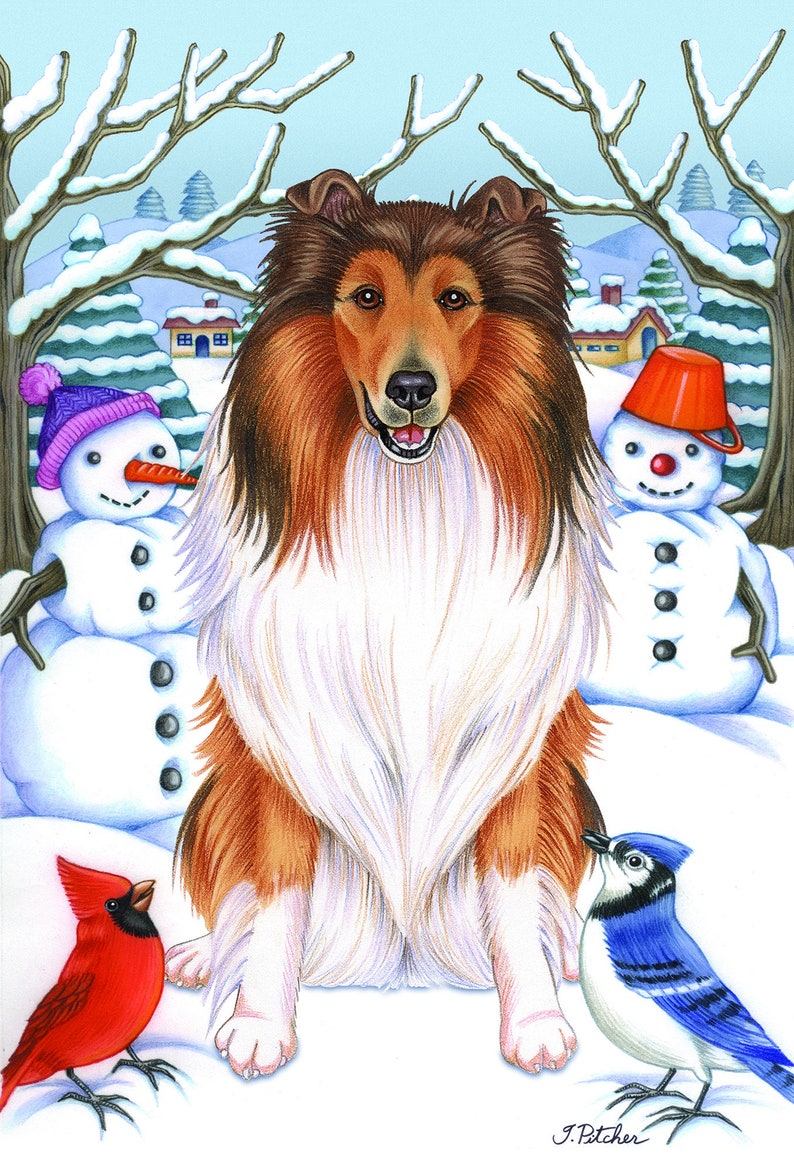 More Dog Breed Winter Garden Flags. - Etsy