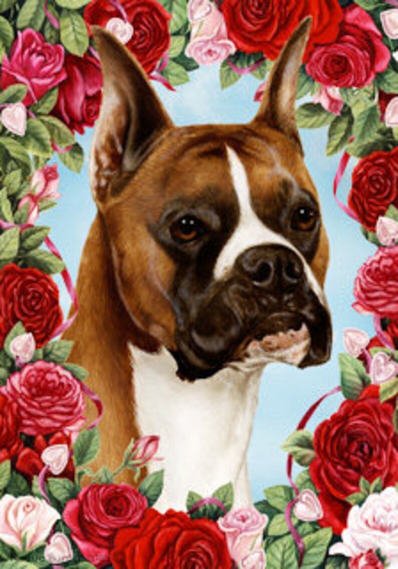 Boxer Garden Flags Etsy