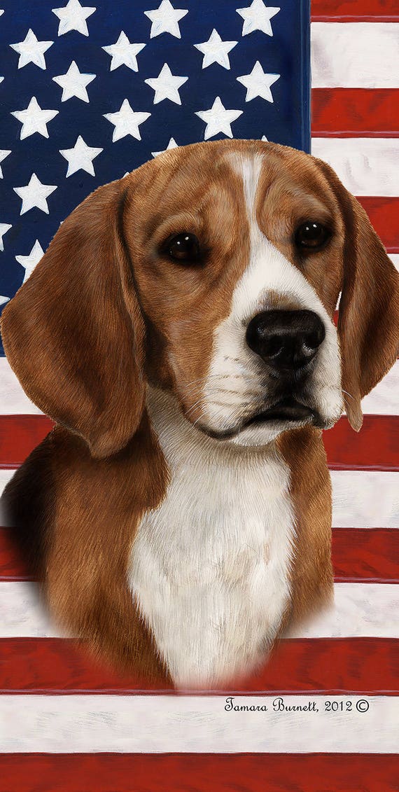 beagle beach towel
